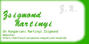 zsigmond martinyi business card